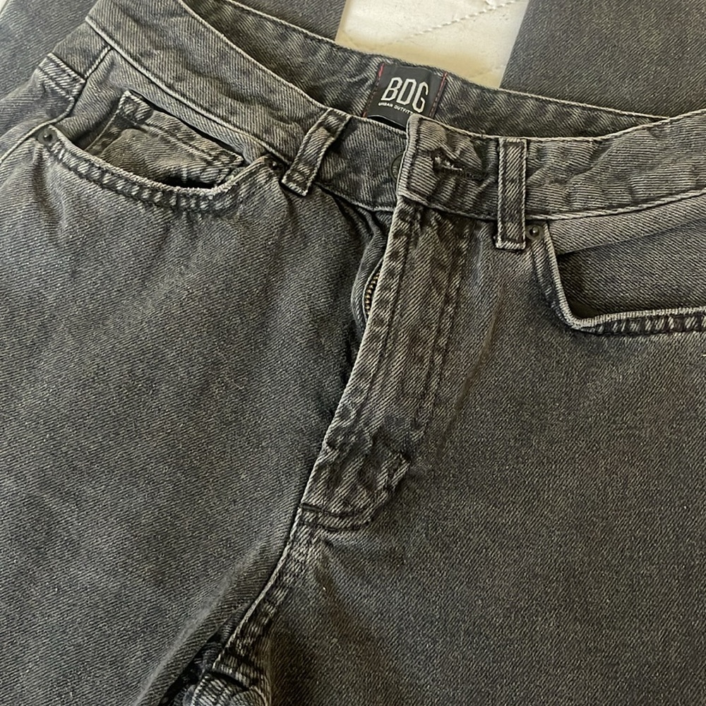 Urban Outfitters BDG High Waisted Black Washed Mom Jeans Size 24